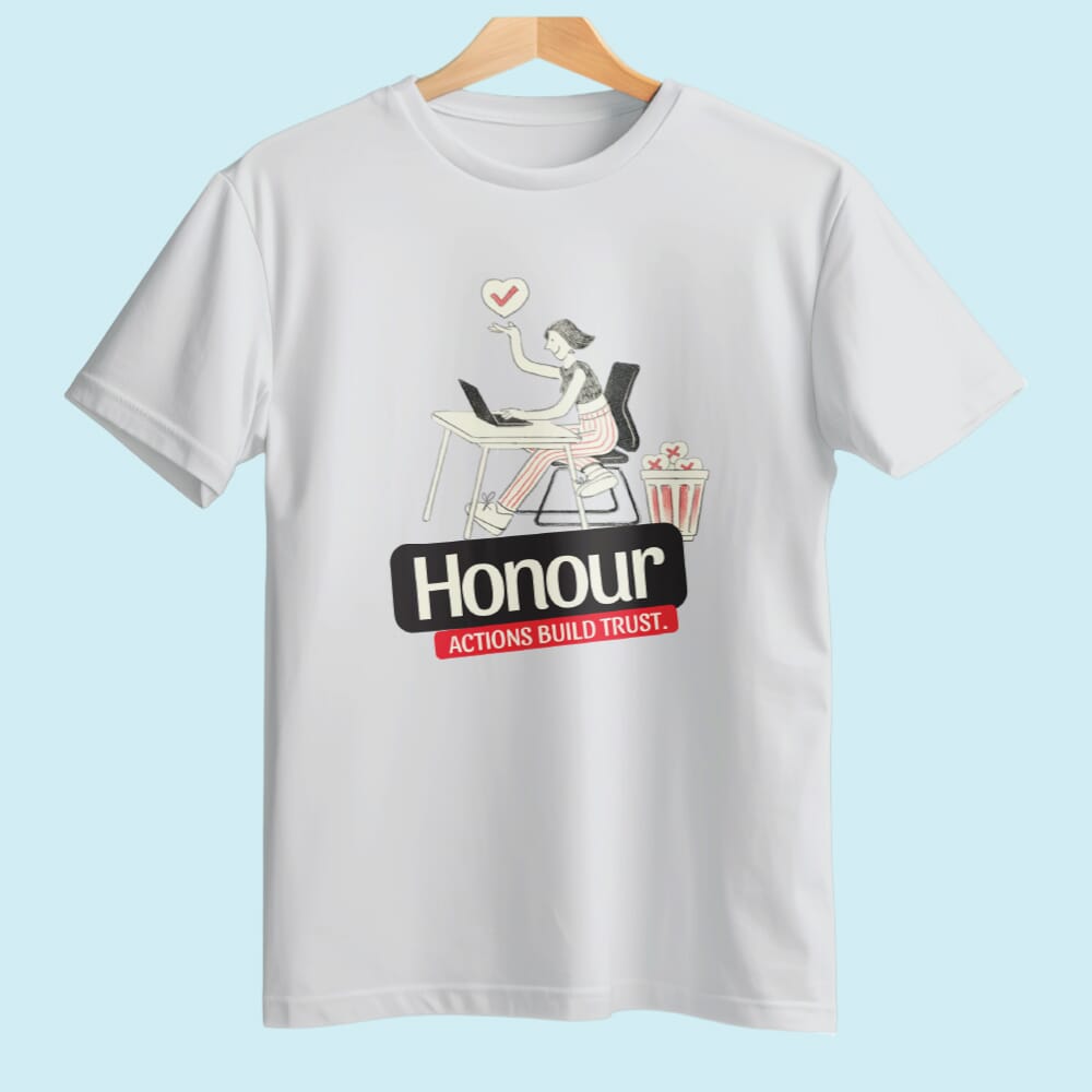 Honour GB Pima Round Neck T-Shirt White